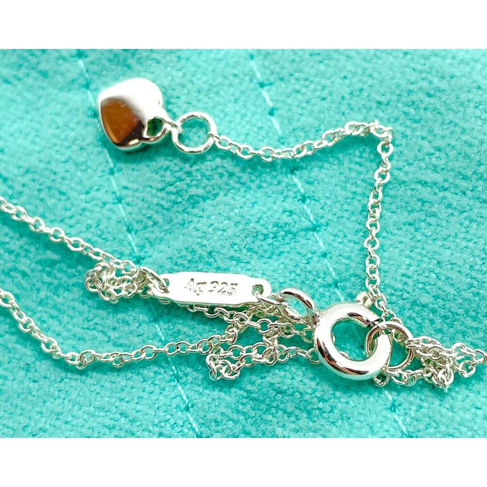 RARE Tiffany & Co. Return to Tiffany Dragonfly Heart Pendant Necklace 16-18" - Picture 6 of 13